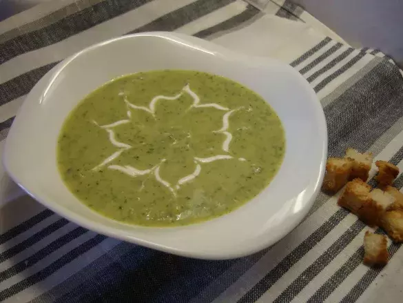 Пюре из картофеля и шпината