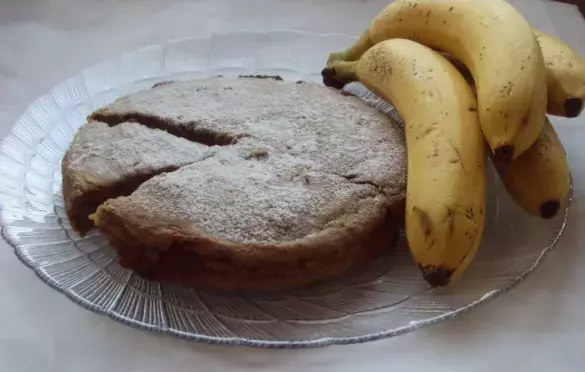 Бананово-яблочный кекс