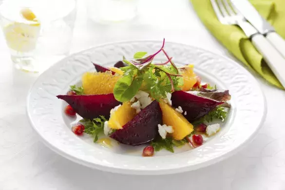 Свекла с мандаринами