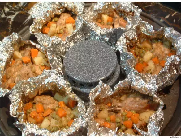 Ужин с кармашками из индейки