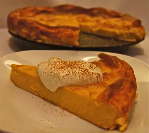 Запеканка творожная с тыквой
