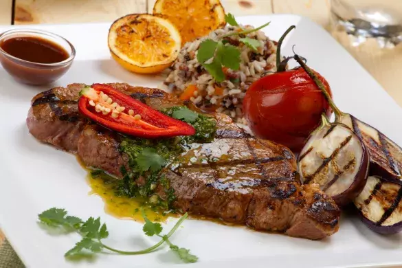 Мясо с гарниром