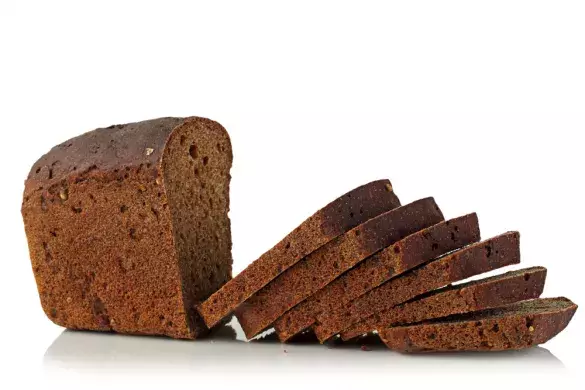 Хлеб ржаной, два тонких кусочка