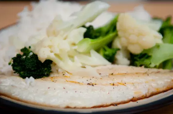 Рыба на пару и овощи