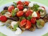 Баклажаны с помидорами и моцареллой