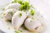 Фаршированные кальмары с диким рисом 