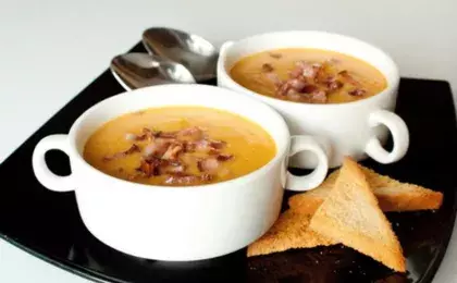 Гороховый суп с грибами