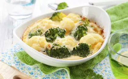 Гратен из брокколи