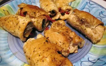 Рулеты из индейки с сухофруктами