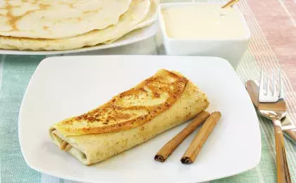 Блинчики с корицей