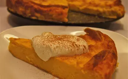 Запеканка творожная с тыквой