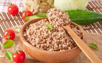 Ужин с гречневой кашей