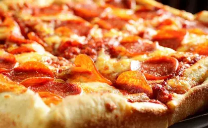 Диетическая пицца на тесте из отрубей