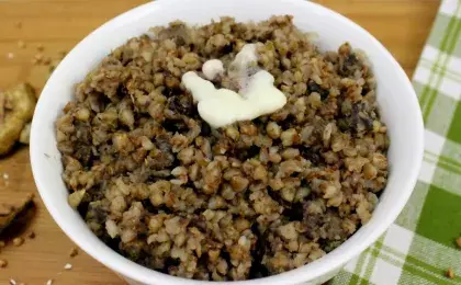 Гречка с грибами