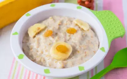 Каша с бананом 
