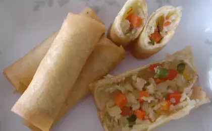 Лаваш с творожной пастой